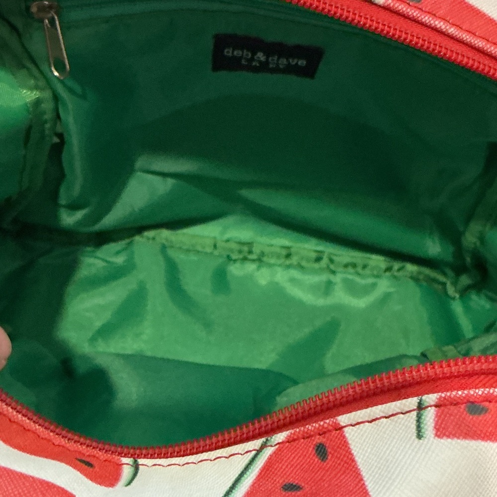 Chic Watermelon Pattern Backpack With Red Accents - image 7